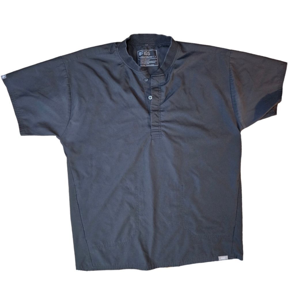 Figs Technical Collection Scrub Top – Black